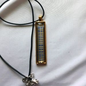 Blue and Gold Necklace